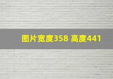 图片宽度358 高度441